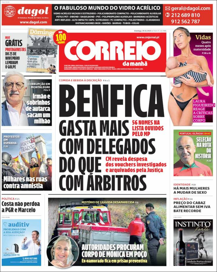 Portada de Correio da Manhã (Portugal)