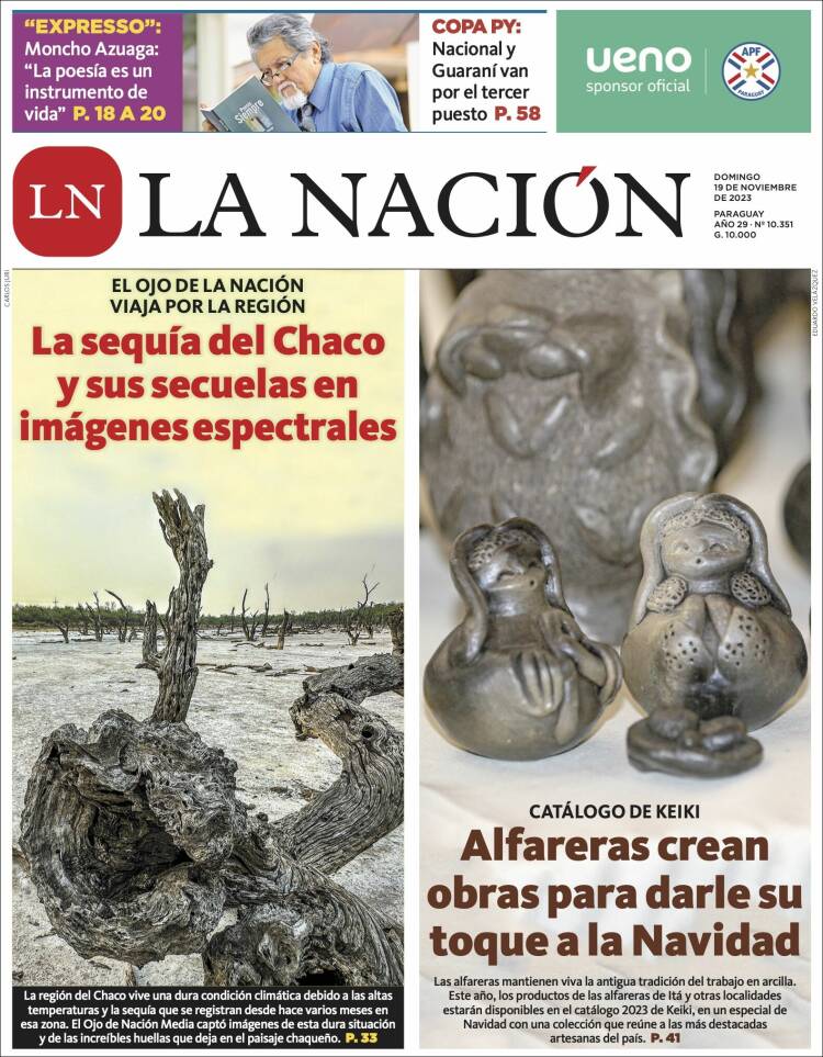 Portada de La Nación (Paraguay)