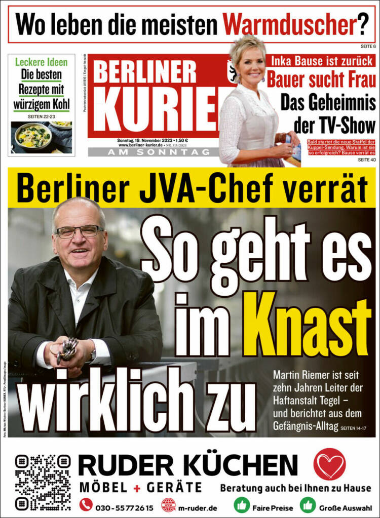 Portada de Berliner Kurier - Startseite BK (Alemania)
