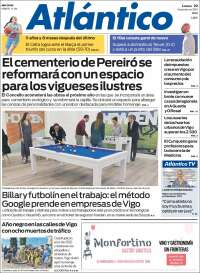 Portada de Atlántico Diario (España)