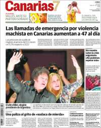 Portada de Canarias 7 (España)