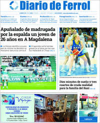 Portada de Diario de Ferrol (España)