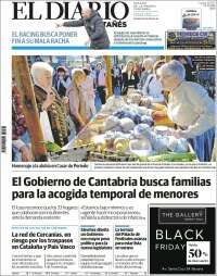 Portada de El Diario Montañés (España)