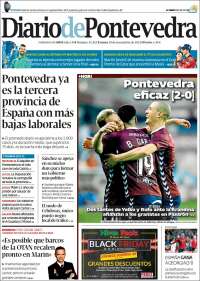 Portada de Diario de Pontevedra (España)