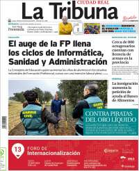 Portada de La Tribuna de Ciudad Real (España)