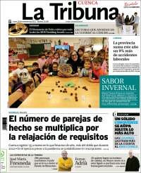 Portada de La Tribuna de Cuenca (España)