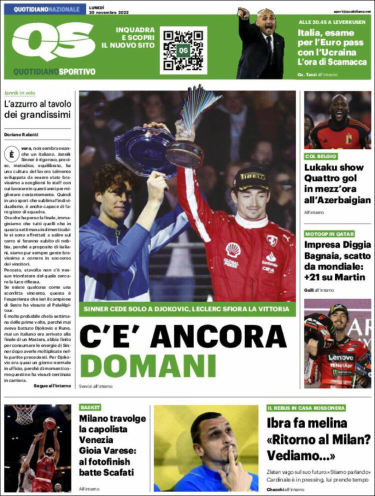 Portada de Quotidiano Sportivo (Italia)