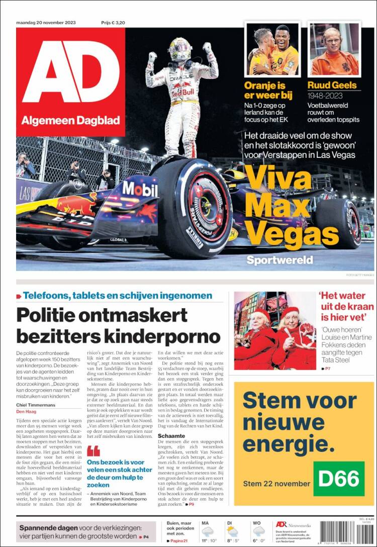 Portada de AD (Pa&iacute;ses Bajos)