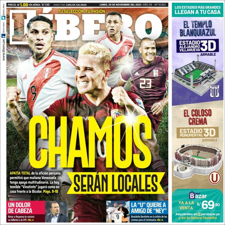 Portada de Líbero (Per&uacute;)