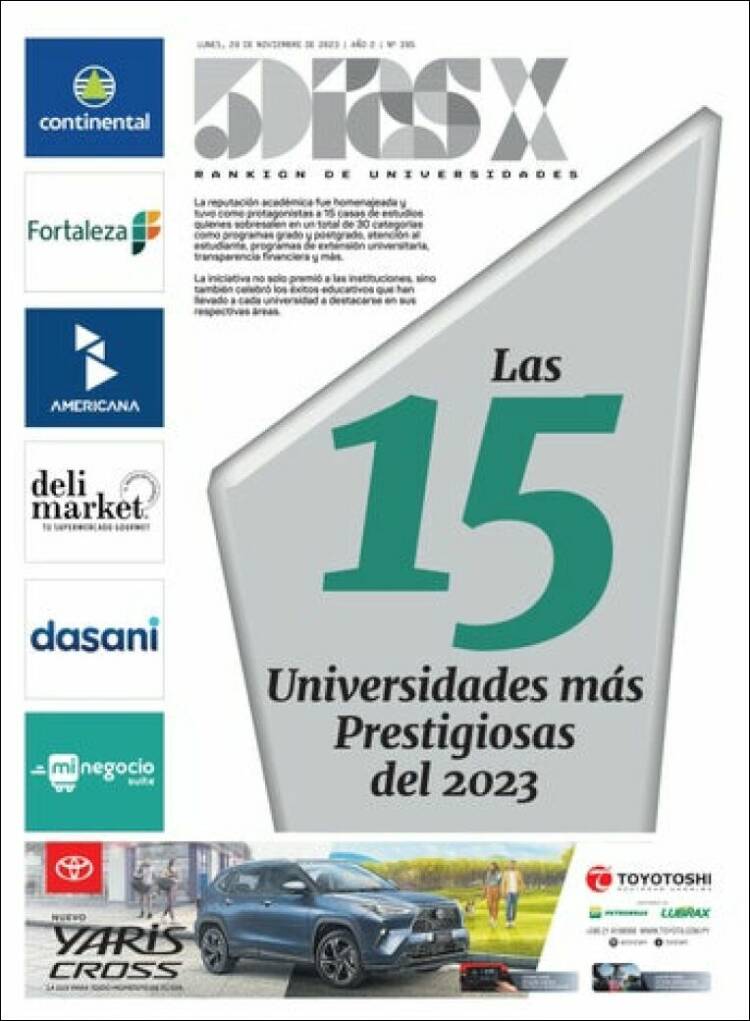 Portada de 5 Días (Paraguay)