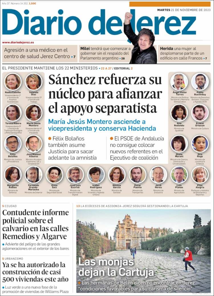 Portada de Diario de Jerez (España)