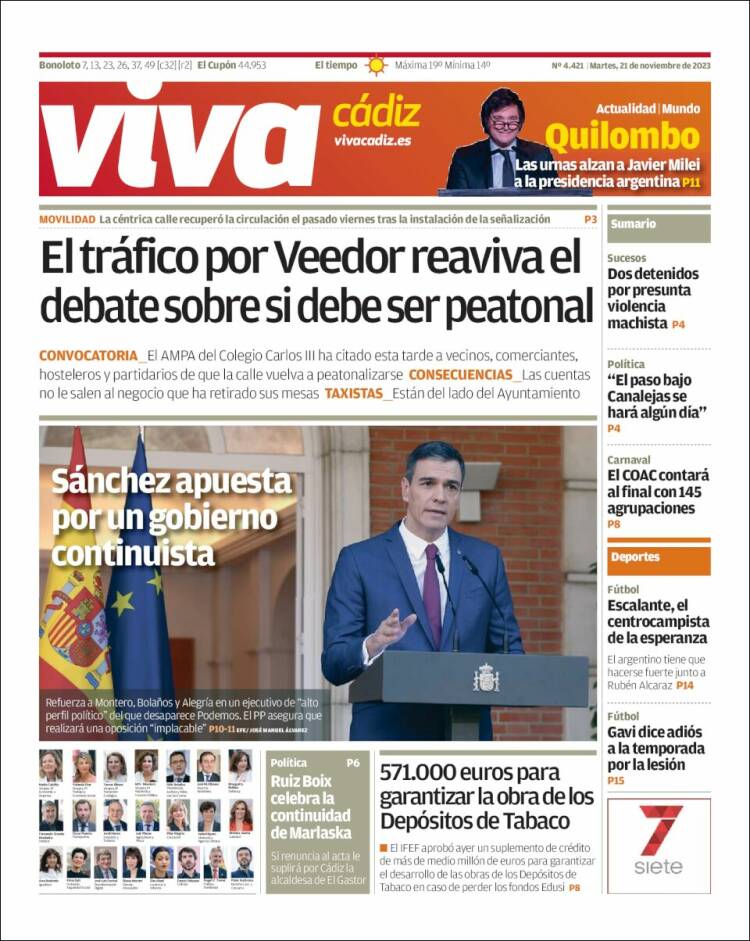 Portada de Información - Cadiz (España)