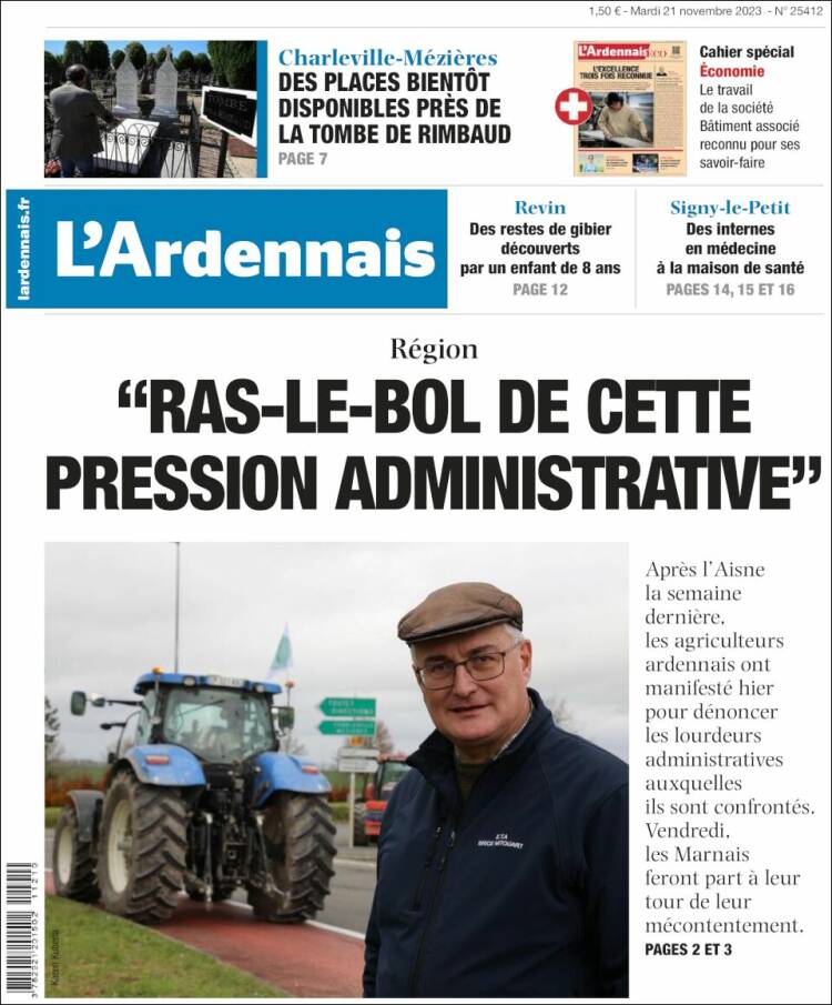 Portada de L'Ardenais (Francia)