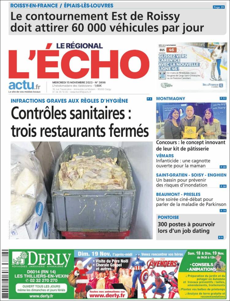 Portada de L'Echo de la Haute-Vienne (Francia)