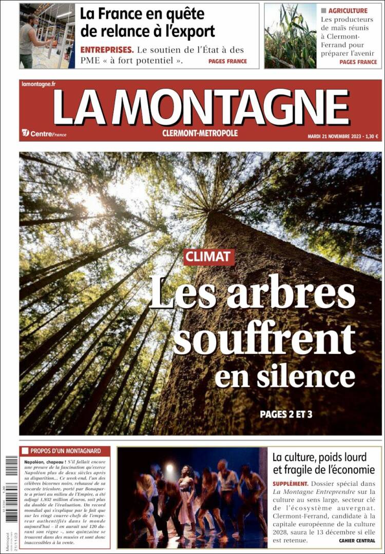 Portada de La Montagne (Francia)