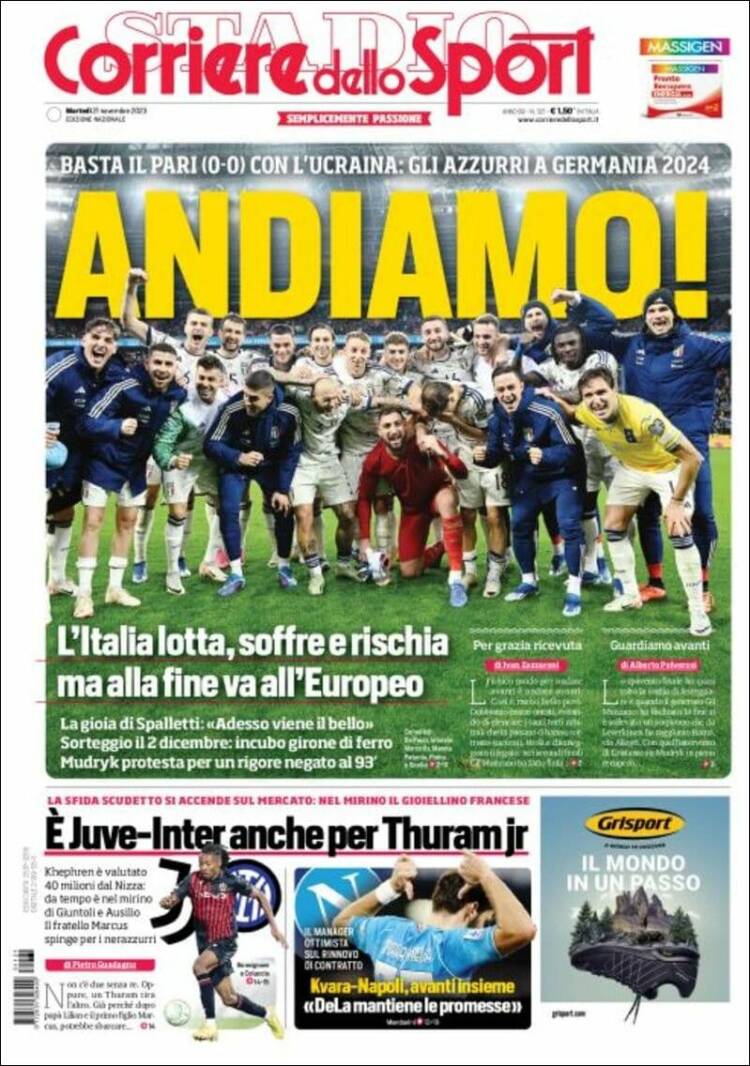 Portada de Corriere dello Sport (Italy)