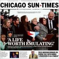 Portada de Chicago Sun-Times (USA)