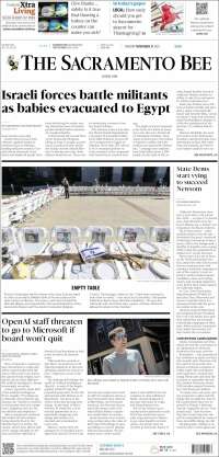 Portada de The Sacramento Bee (USA)