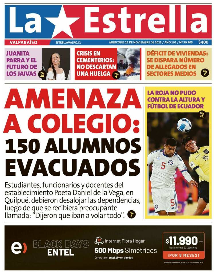 Portada de Estrella de Valparaiso (Chile)