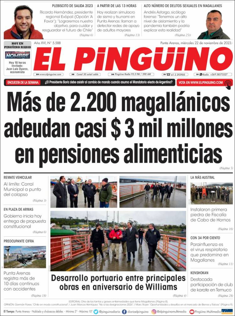 Portada de El Pingüino (Chile)