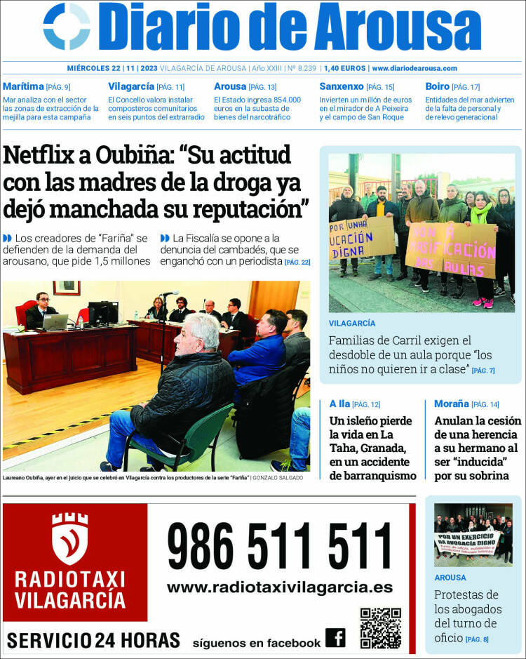 Portada de Diario de Arousa (España)