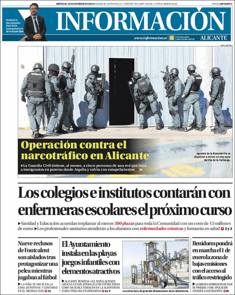 Portada de Diario Información (España)