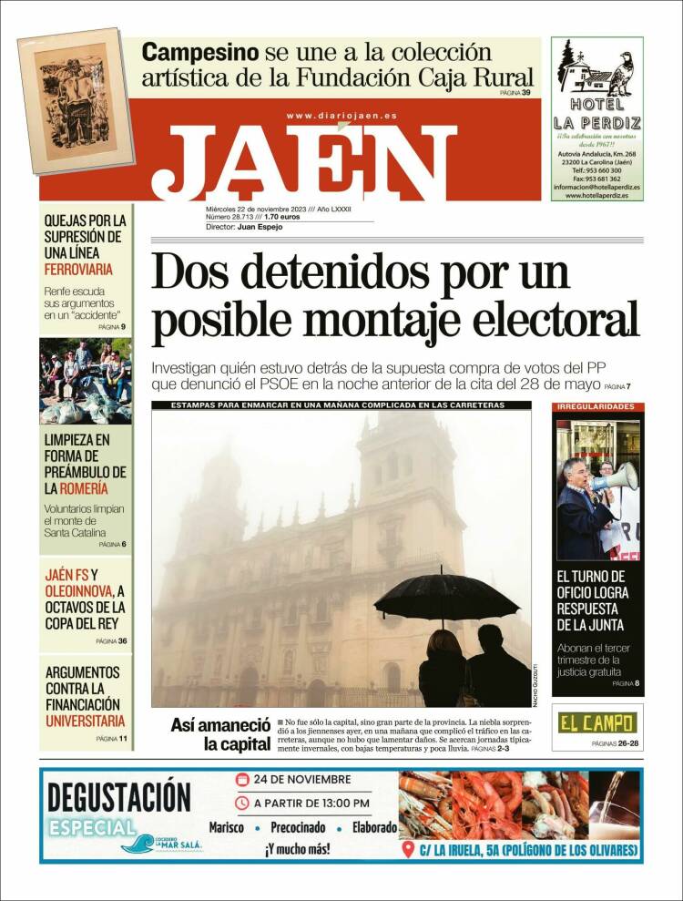 Portada de Diario Jaén (España)