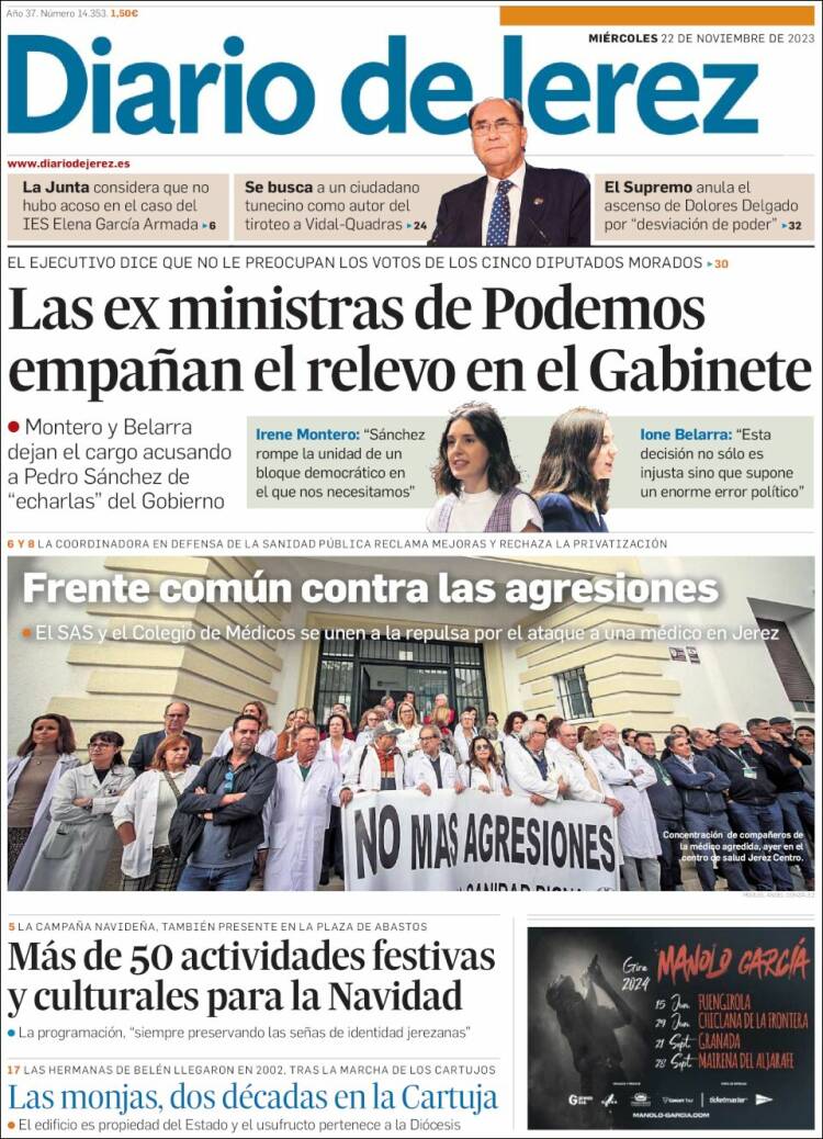 Portada de Diario de Jerez (España)