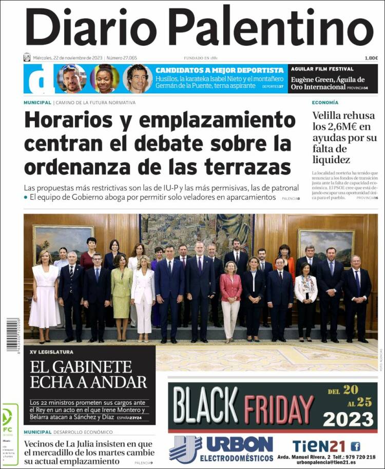 Portada de Diario Palentino (España)