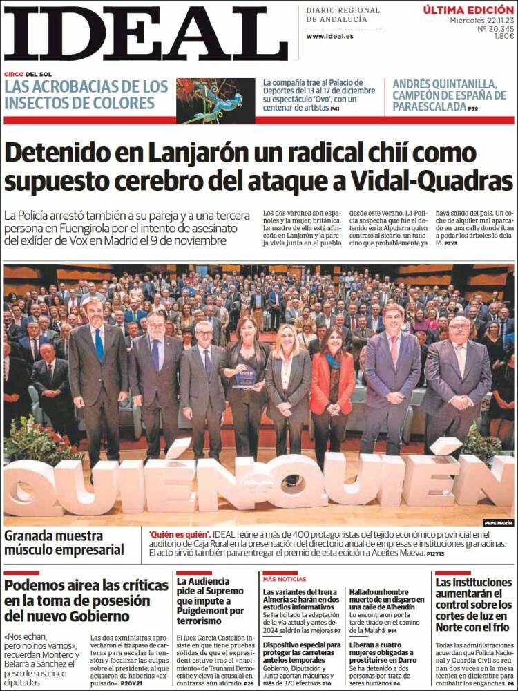 Portada de Ideal (España)