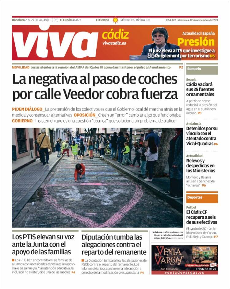 Portada de Información - Cadiz (España)