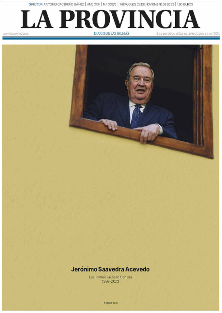 Portada de La Provincia (España)