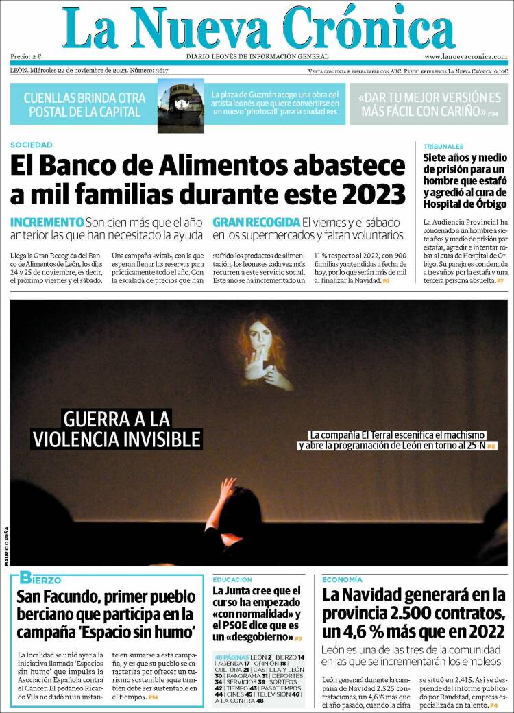Portada de La Nueva Crónica (España)