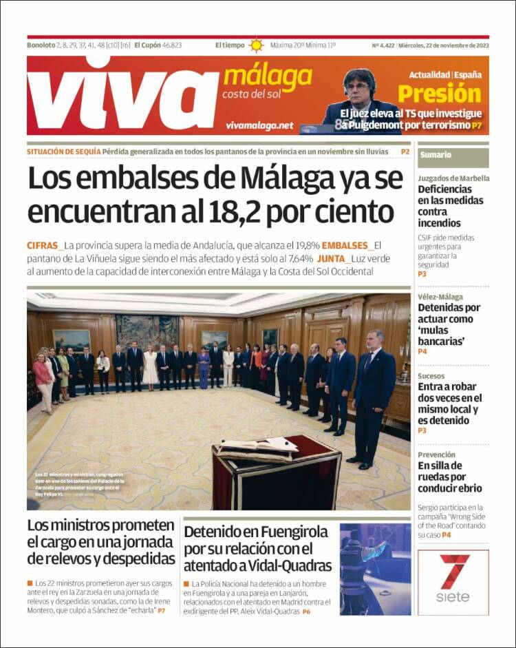 Portada de Viva Málaga (España)