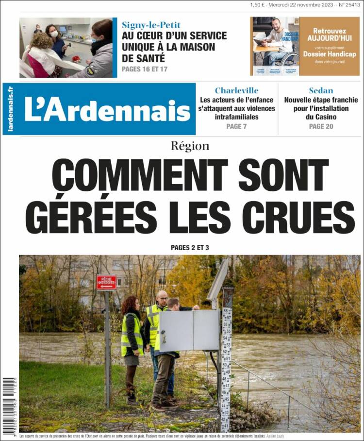 Portada de L'Ardenais (Francia)