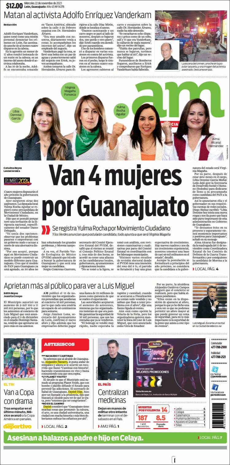 Portada de Al Día A.M. (México)
