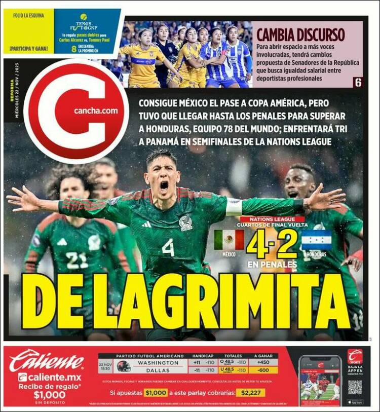 Portada de Cancha (México)