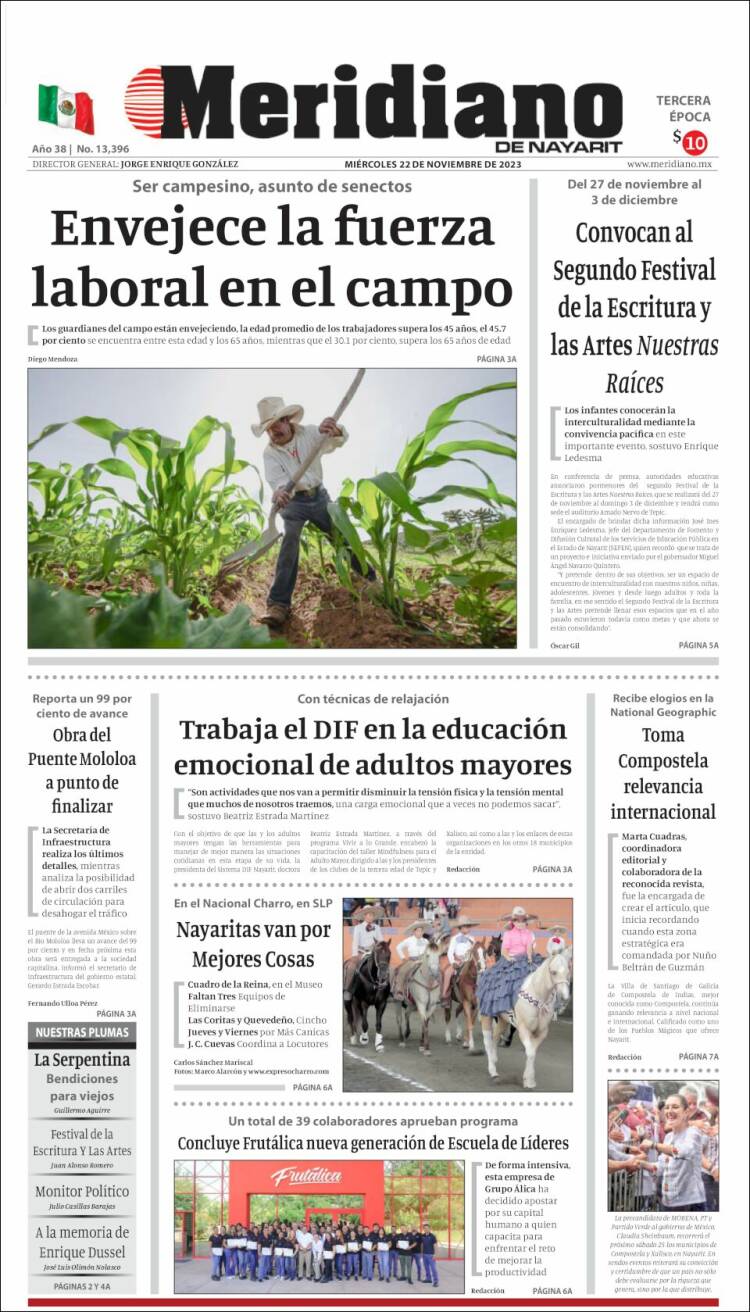 Portada de Meridiano (México)