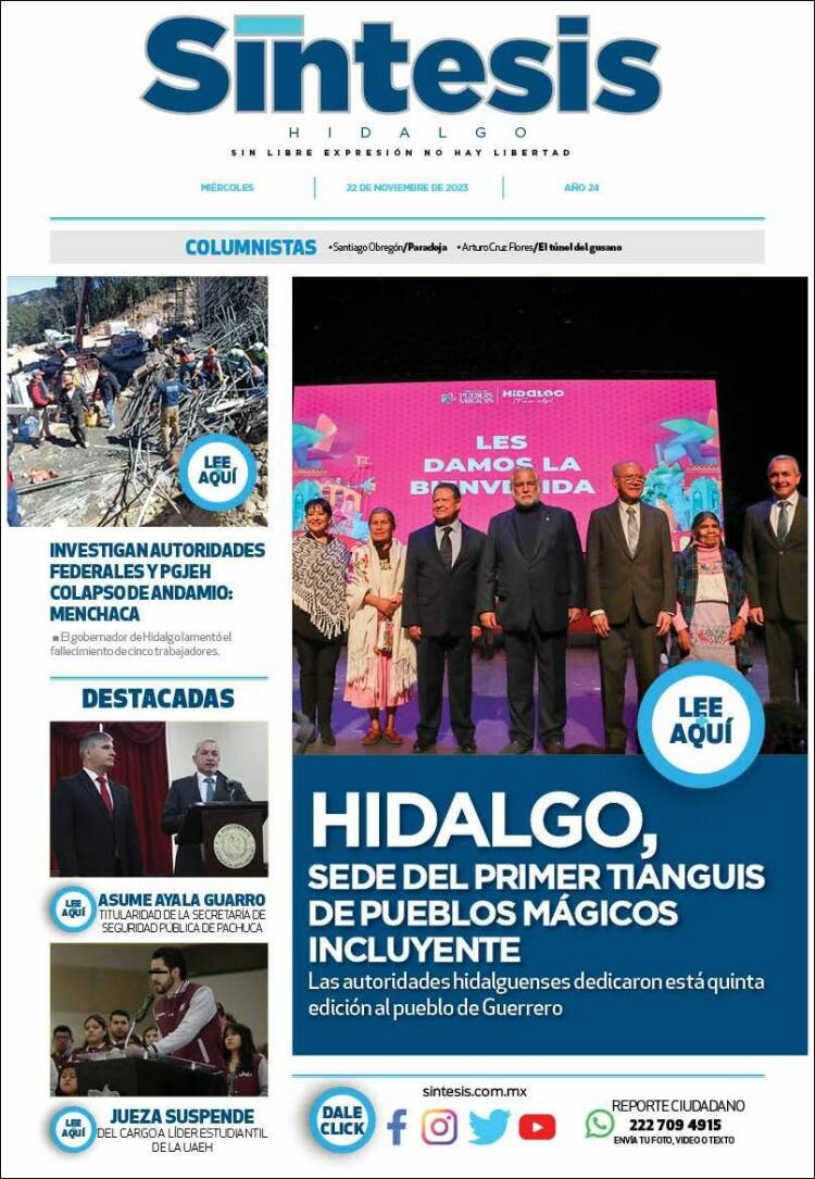 Portada de Sistesis - Hidalgo (México)