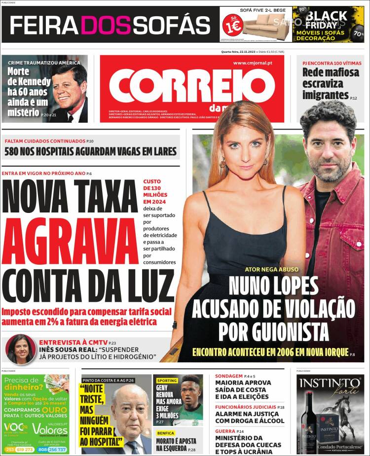 Portada de Correio da Manhã (Portugal)