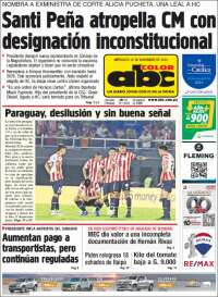 Portada de ABC Color (Paraguay)