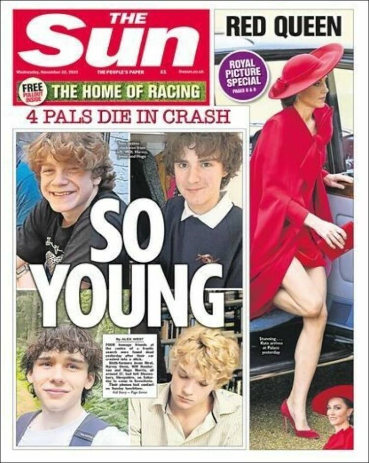 Portada de The Sun (Reino Unido)