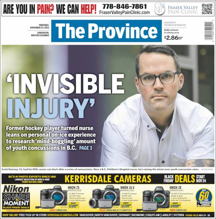 Portada de The Province (Canad&aacute;)