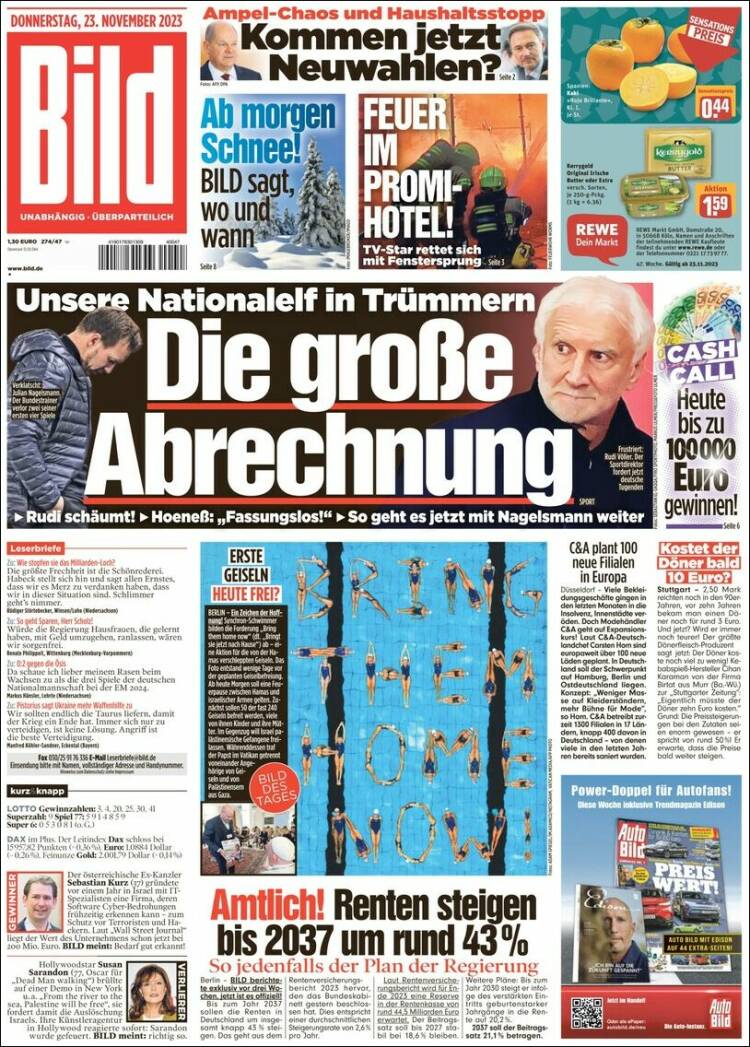 Portada de Bild (Alemania)