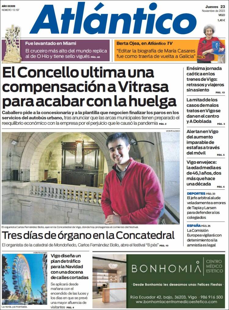 Portada de Atlántico Diario (Espa&ntilde;a)