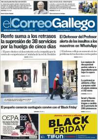 Portada de El Correo Gallego (Espa&ntilde;a)