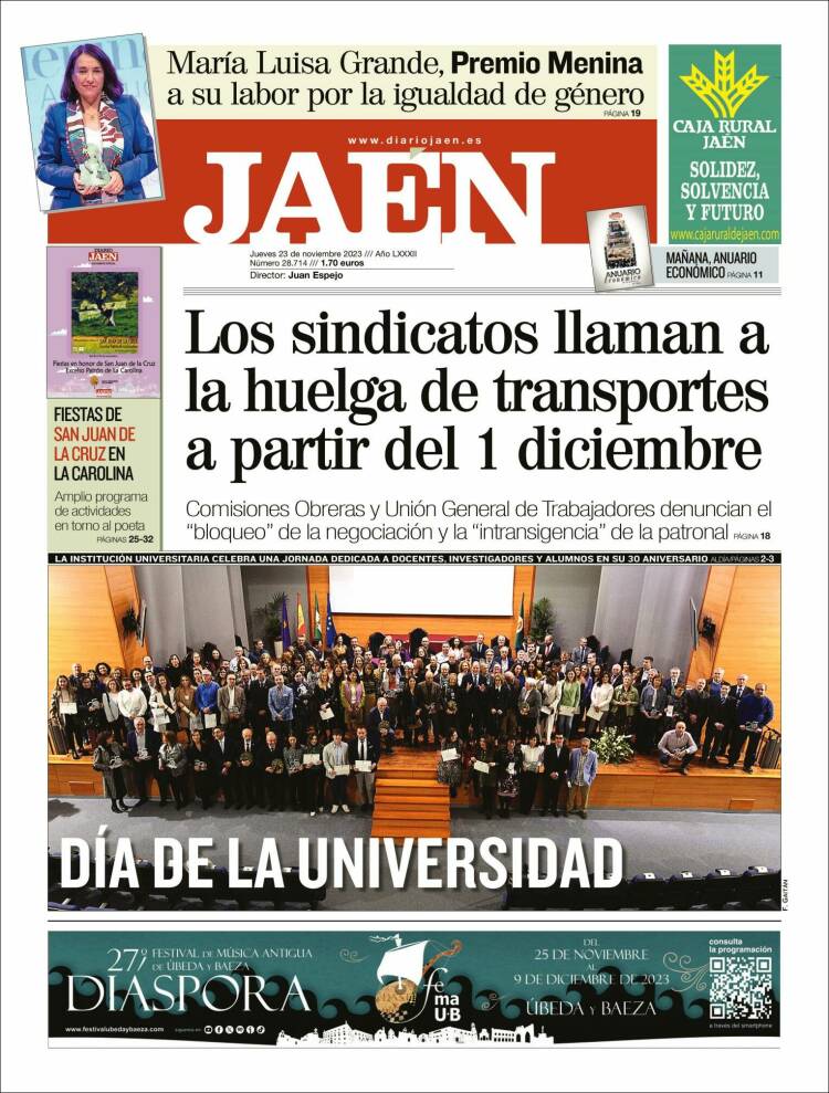 Portada de Diario Jaén (Espa&ntilde;a)