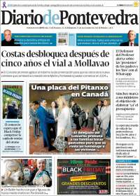 Portada de Diario de Pontevedra (Espa&ntilde;a)