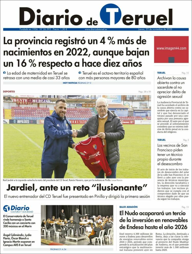 Portada de Diario de Teruel (Espa&ntilde;a)