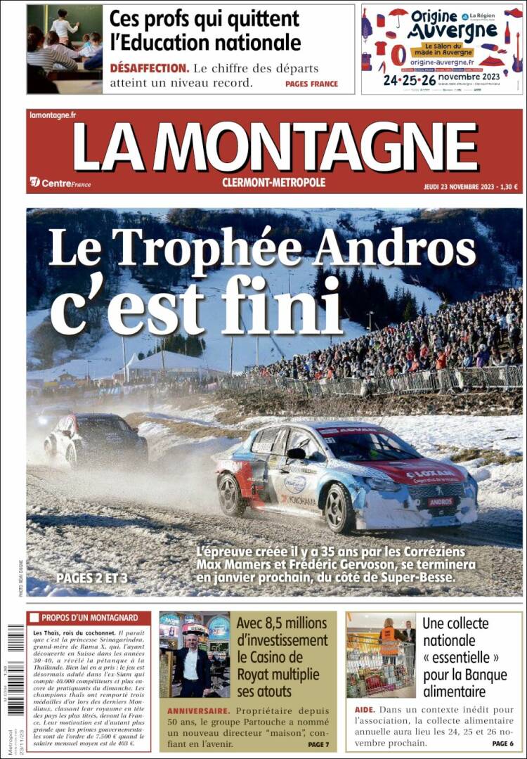 Portada de La Montagne (Francia)